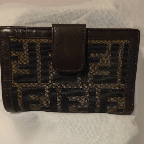 Fendi Dark Brown Leather Accessory - Picture 1 of 16